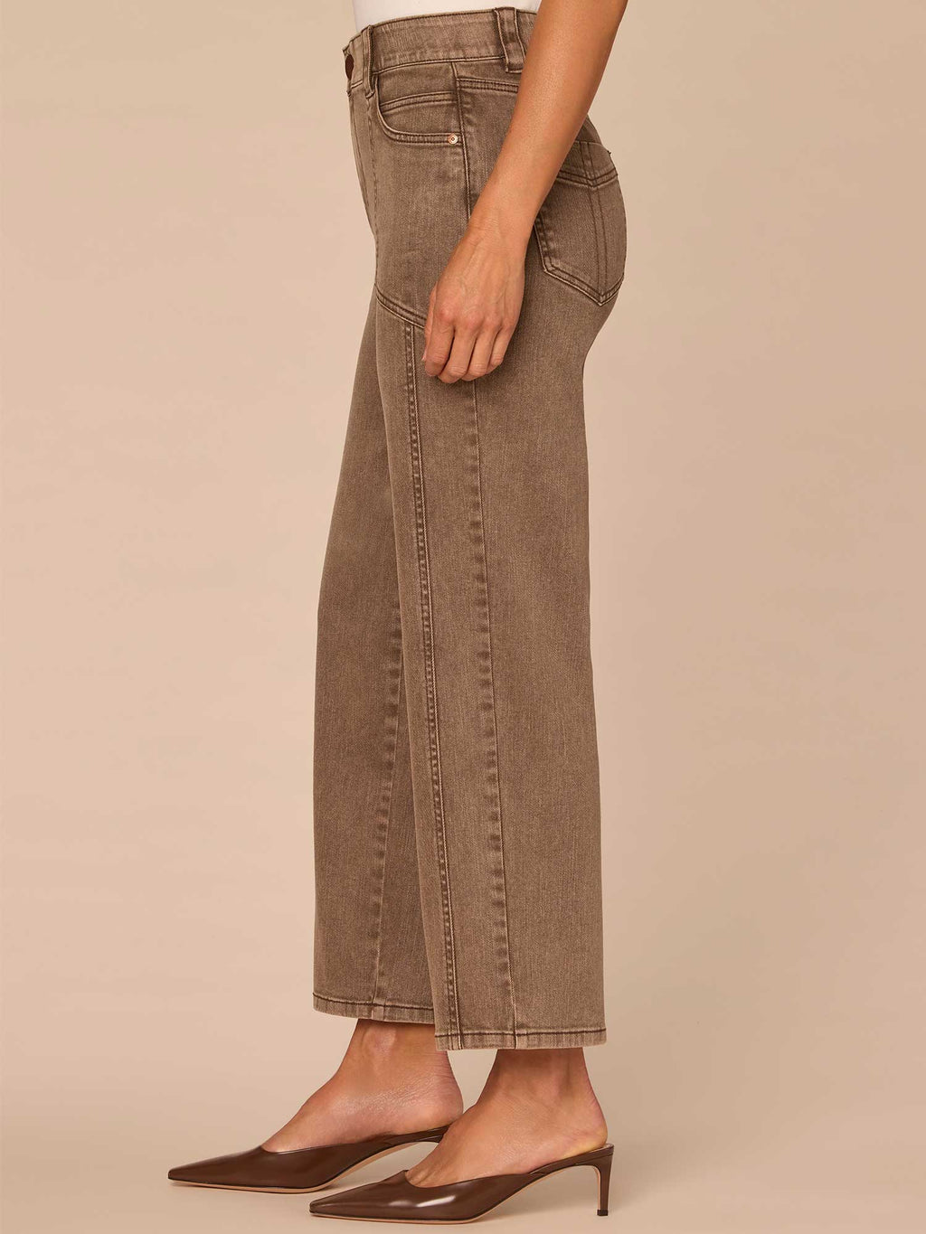 "Ab"solution® Skyrise Relaxed Straight Leg Jeans with Seaming Detail