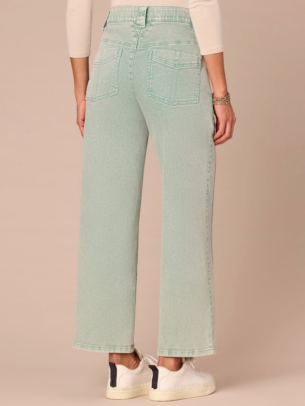 "Ab"solution® Skyrise Relaxed Straight Leg Jeans with Seaming Detail