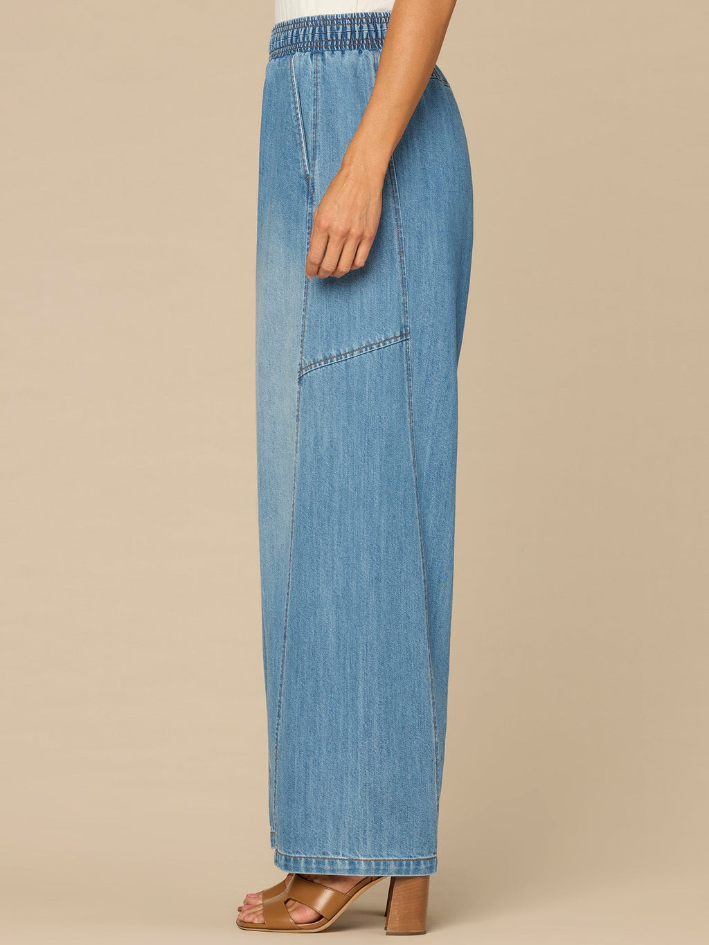 "Ab"leisure Skyrise Relaxed Straight Leg Glider Jeans with Snap Hem