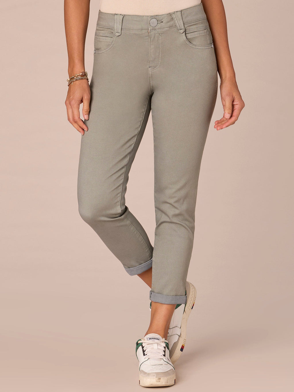 "Ab"solution® Colored Ankle Skimmer Pants