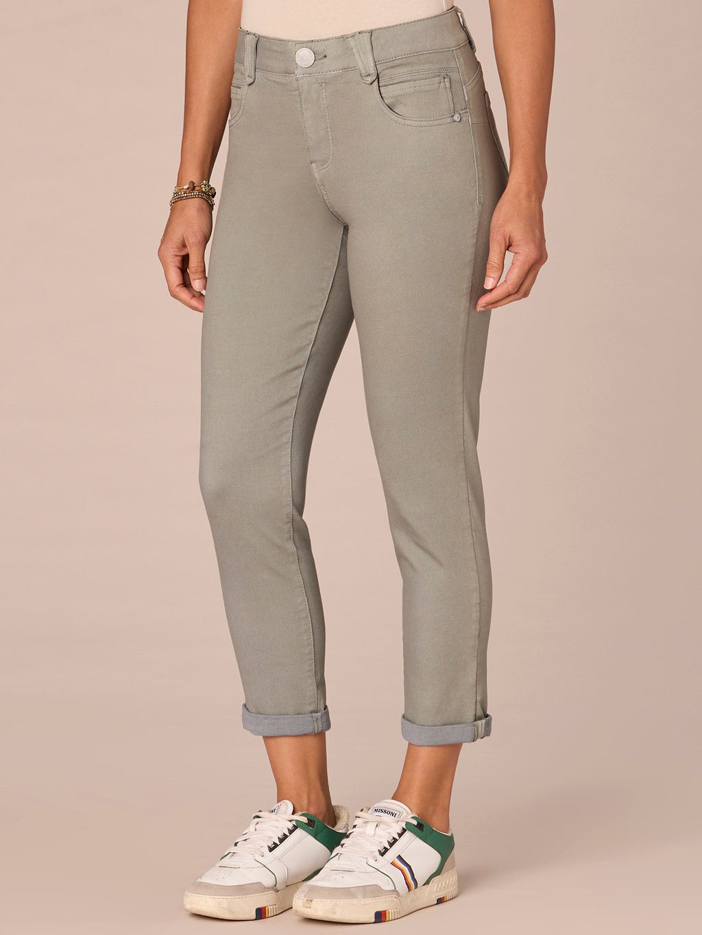 "Ab"solution® Colored Ankle Skimmer Pants