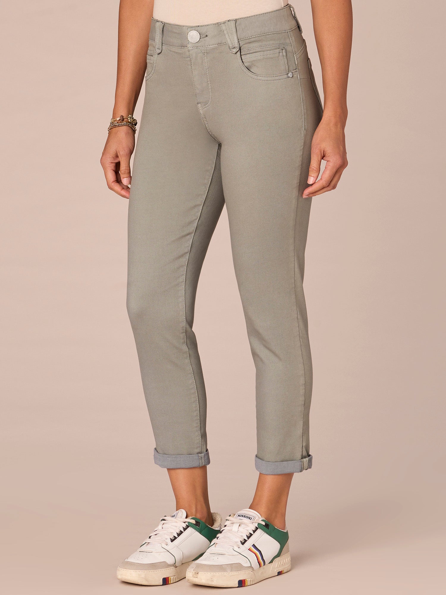 "Ab"solution® Colored Ankle Skimmer Pants