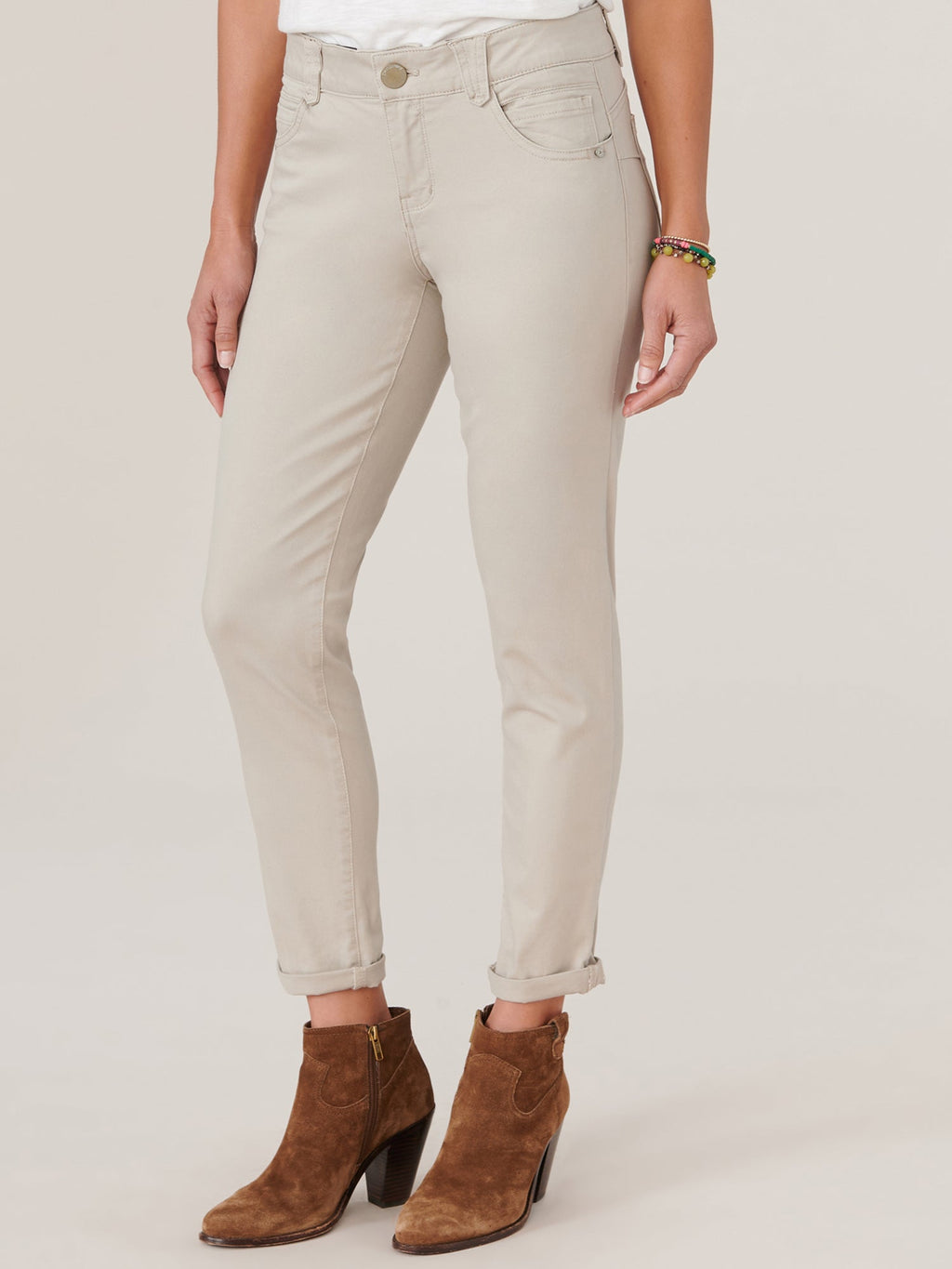 "Ab"solution® Colored Ankle Skimmer Pants