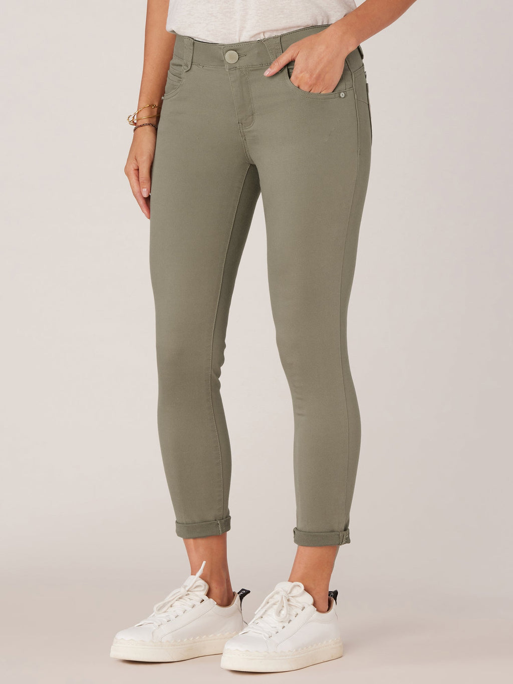 "Ab"solution® Colored Ankle Skimmer Pants