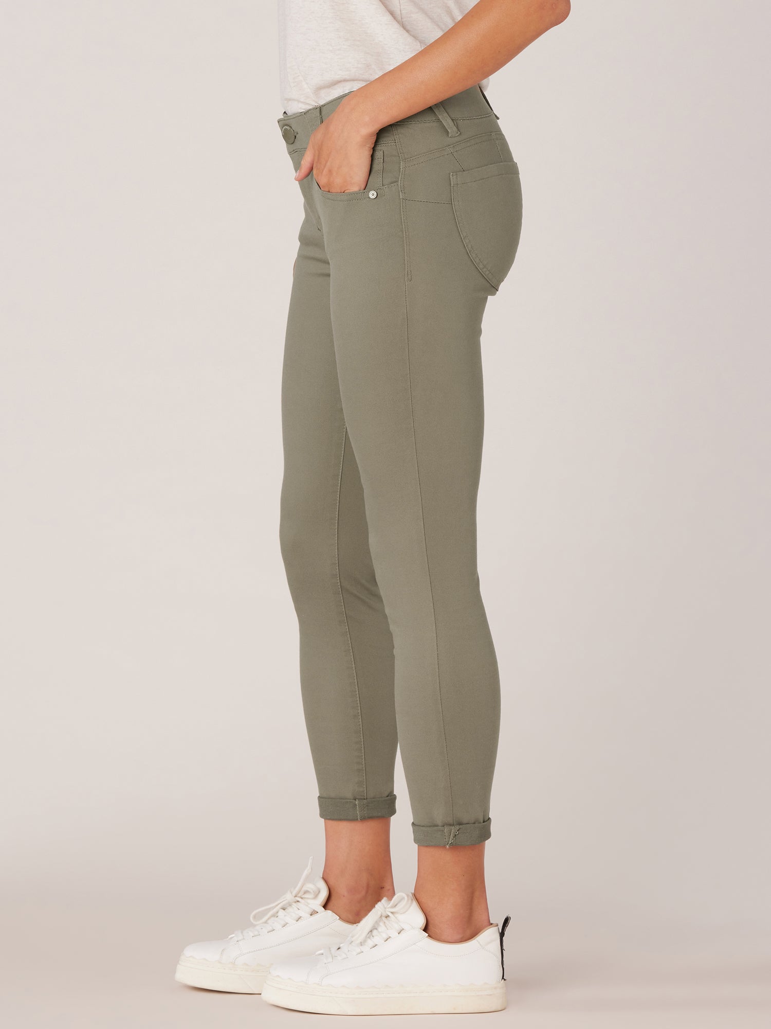"Ab"solution® Colored Ankle Skimmer Pants