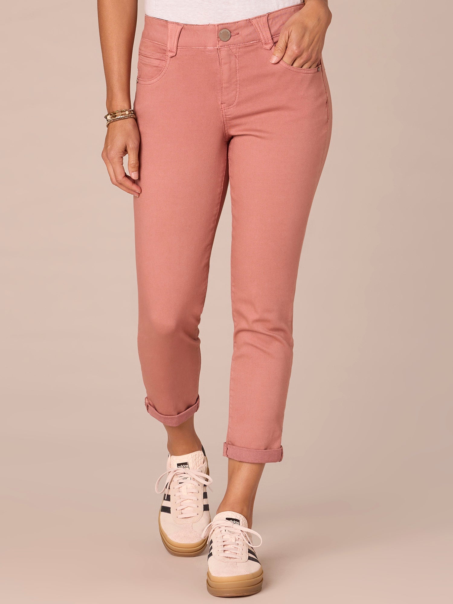 "Ab"solution® Colored Ankle Skimmer Pants
