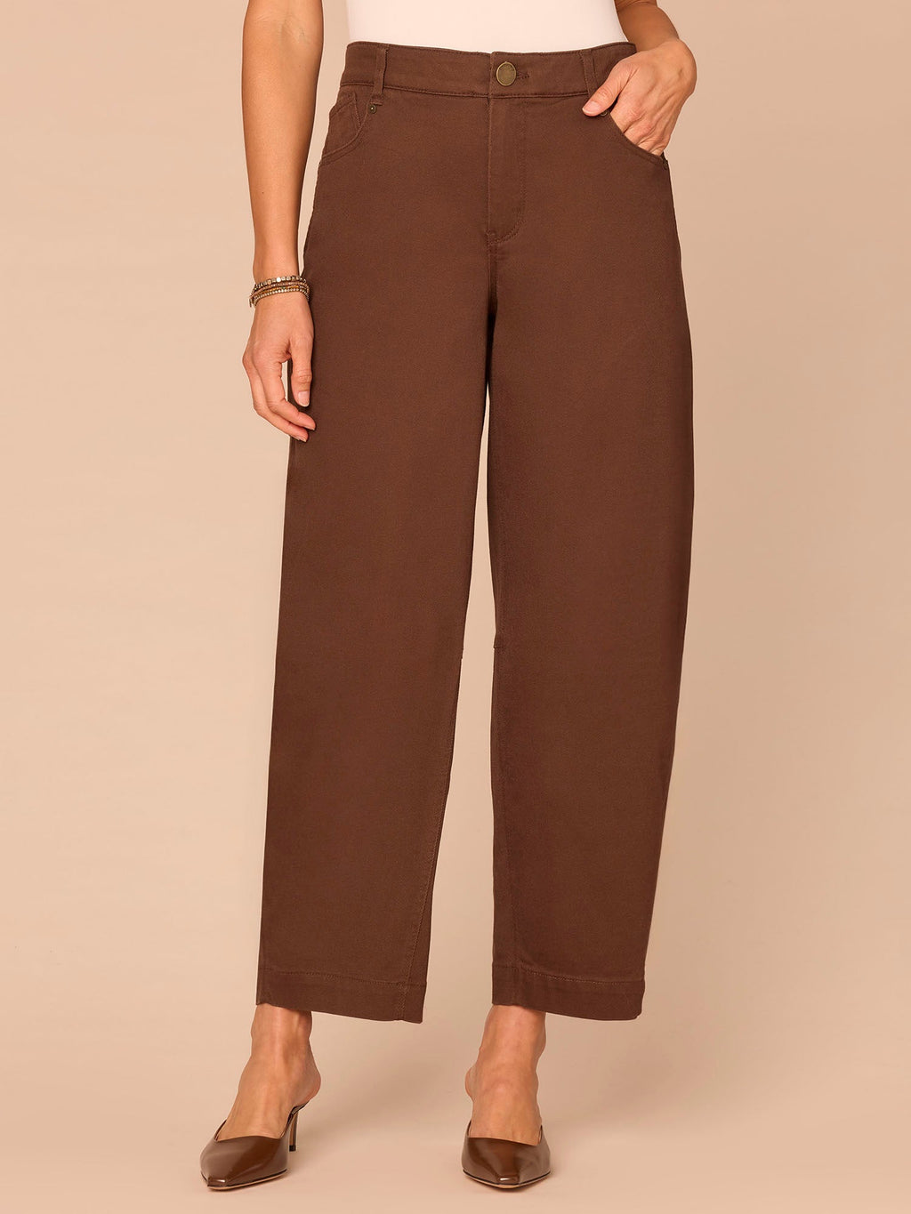 "Ab"solution® Skyrise Uneven Yoke Relaxed Barrel Leg Pants