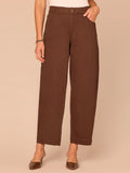 "Ab"solution® Skyrise Uneven Yoke Relaxed Barrel Leg Pants