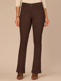 "Ab"solution Mid-Rise Colored Itty Bitty Boot Petite Pants