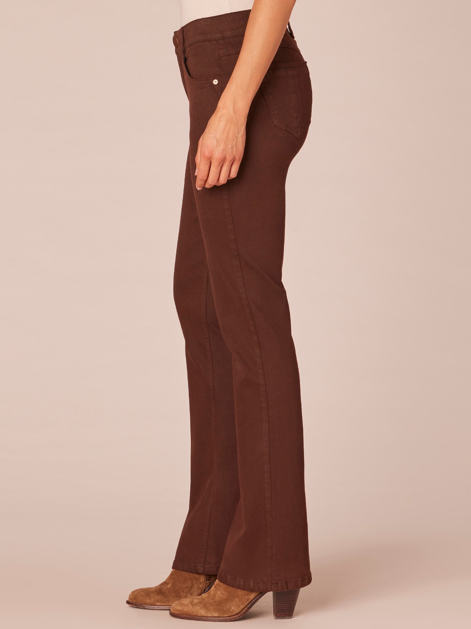 "Ab"solution Mid-Rise Itty Bitty Boot Woven Pants