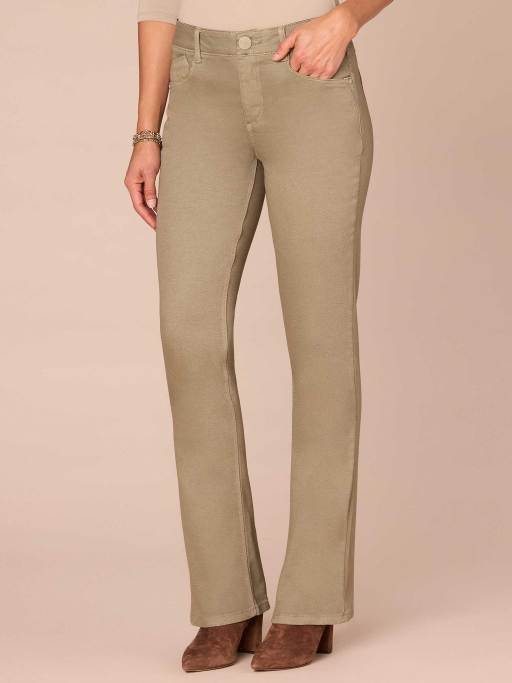 "Ab"solution® Mid-Rise Itty Bitty Bootcut Pants