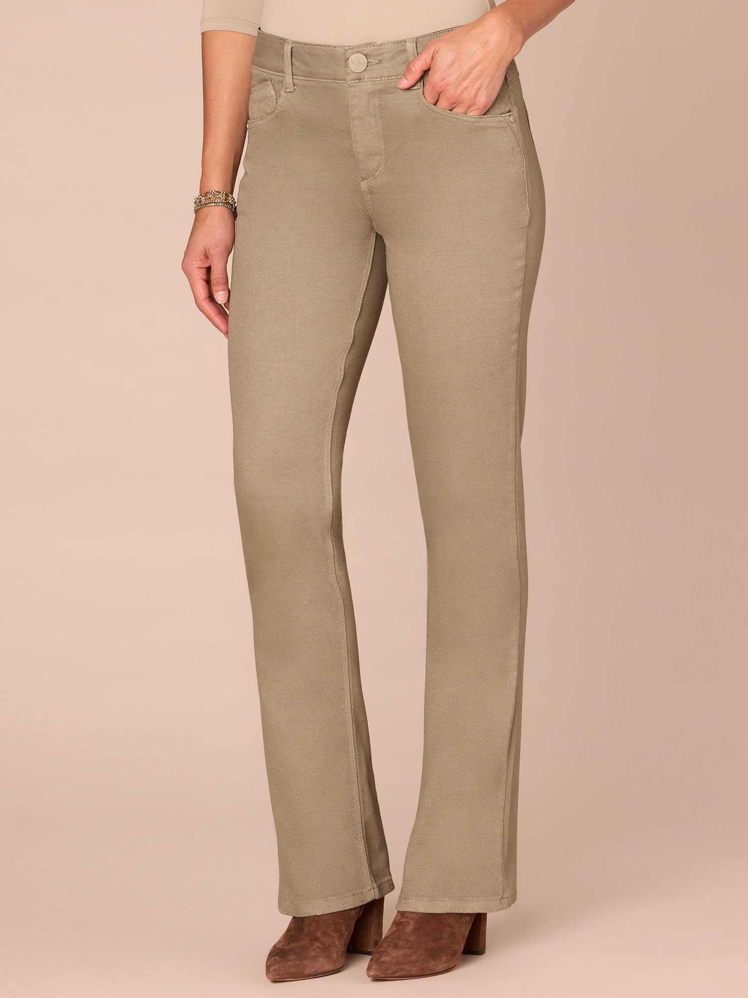 "Ab"solution® Mid-Rise Itty Bitty Bootcut Pants