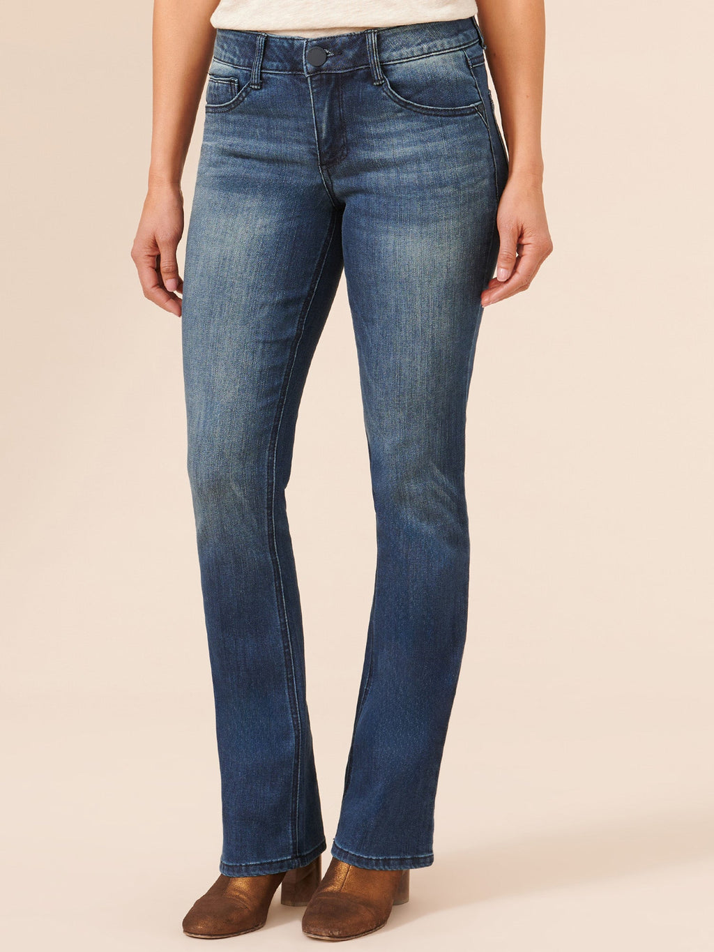 "Ab"solution® Itty Bitty Bootcut Blue Jeans