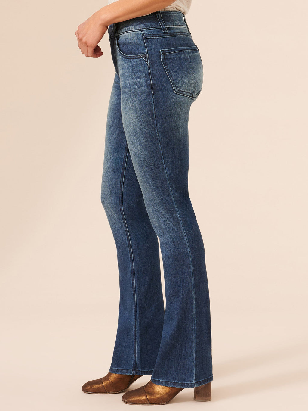 "Ab"solution® Itty Bitty Bootcut Blue Jeans