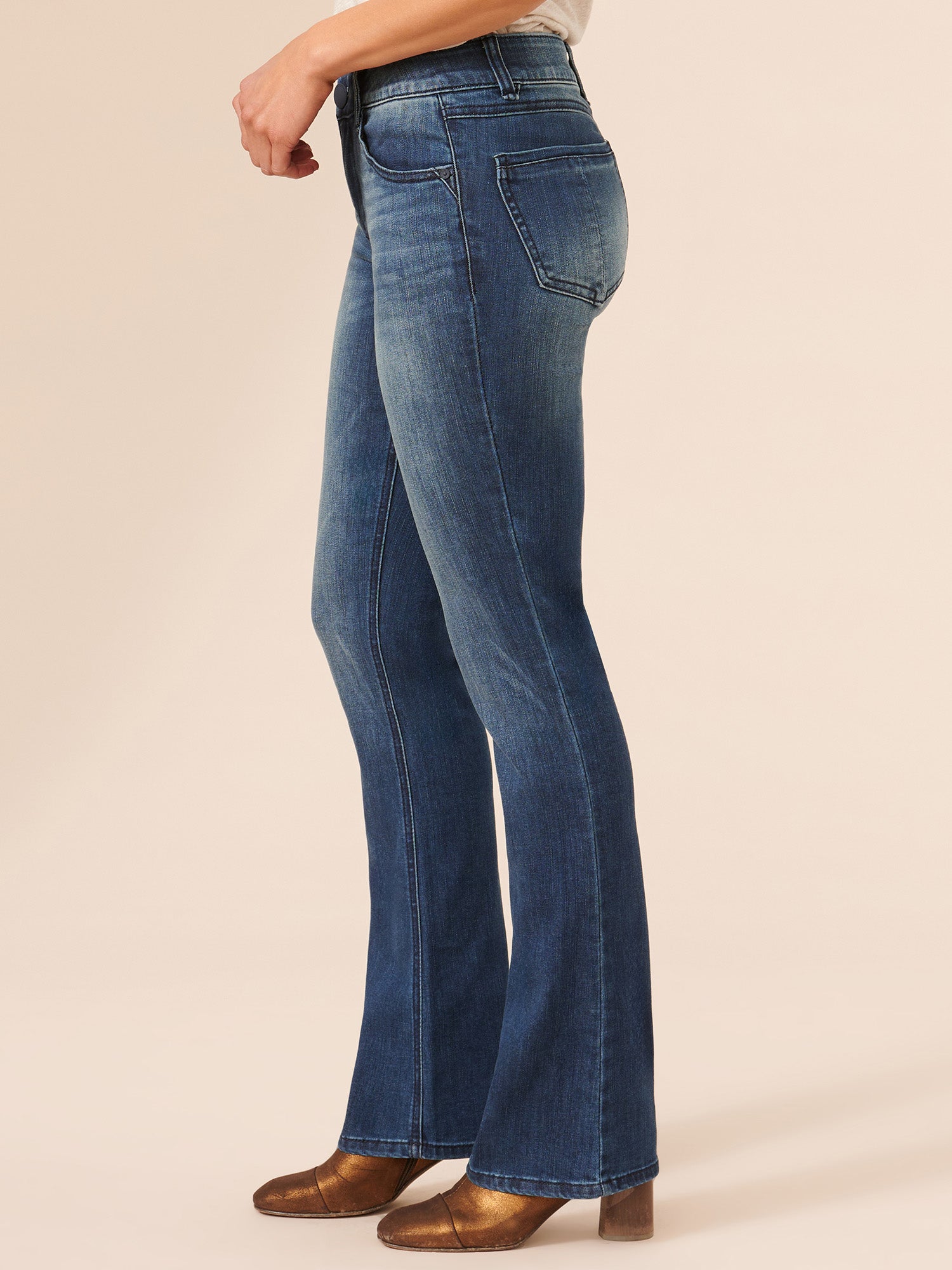 "Ab"solution® Itty Bitty Bootcut Blue Jeans