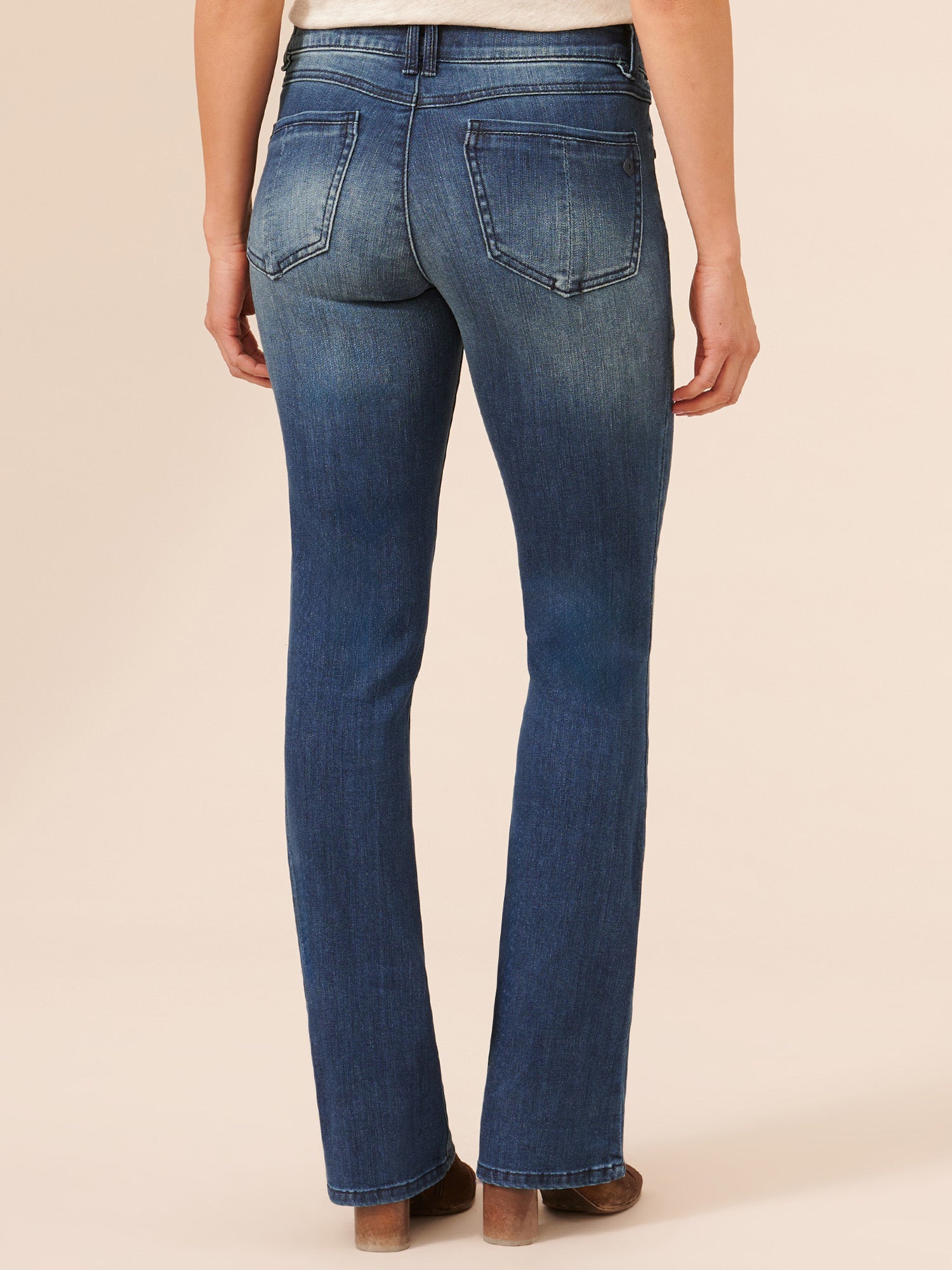 "Ab"solution® Itty Bitty Bootcut Blue Jeans