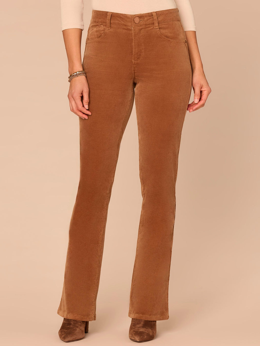 "Ab"solution® High Rise Itty Bitty Boot Corduroy Petite Pants