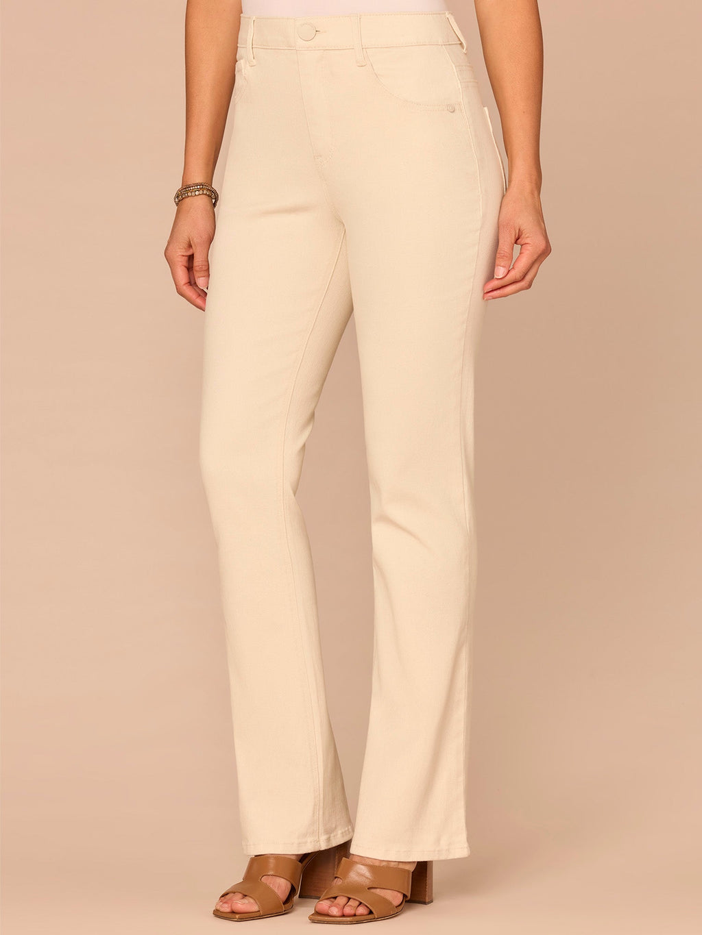 "Ab"solution® High Rise Double Yoke Itty Bitty Boot Plus Size Pants