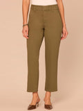 "Ab"solution® Skyrise Double Waistband Ankle Straight Leg Trousers
