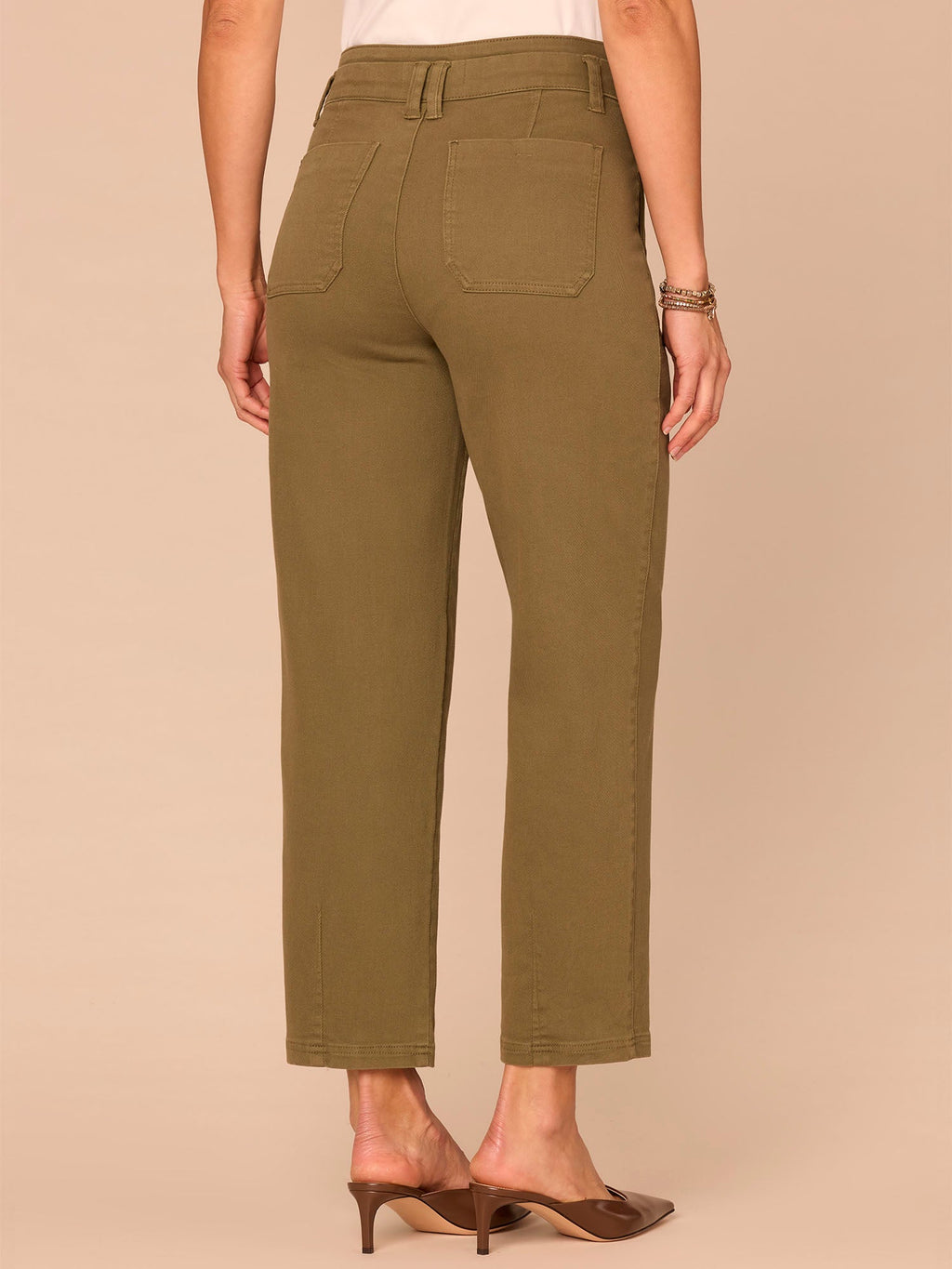 "Ab"solution® Skyrise Double Waistband Ankle Straight Leg Trousers