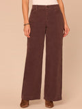 "Ab"solution® Skyrise Slash Pocket Wide Leg Corduroy Pants