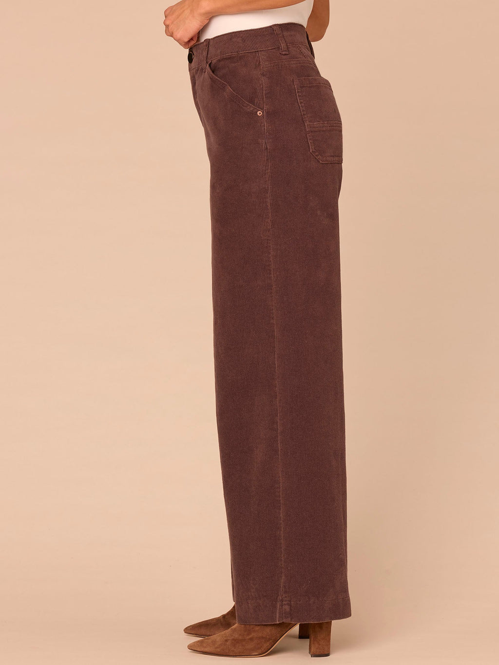 "Ab"solution® Skyrise Slash Pocket Wide Leg Corduroy Pants