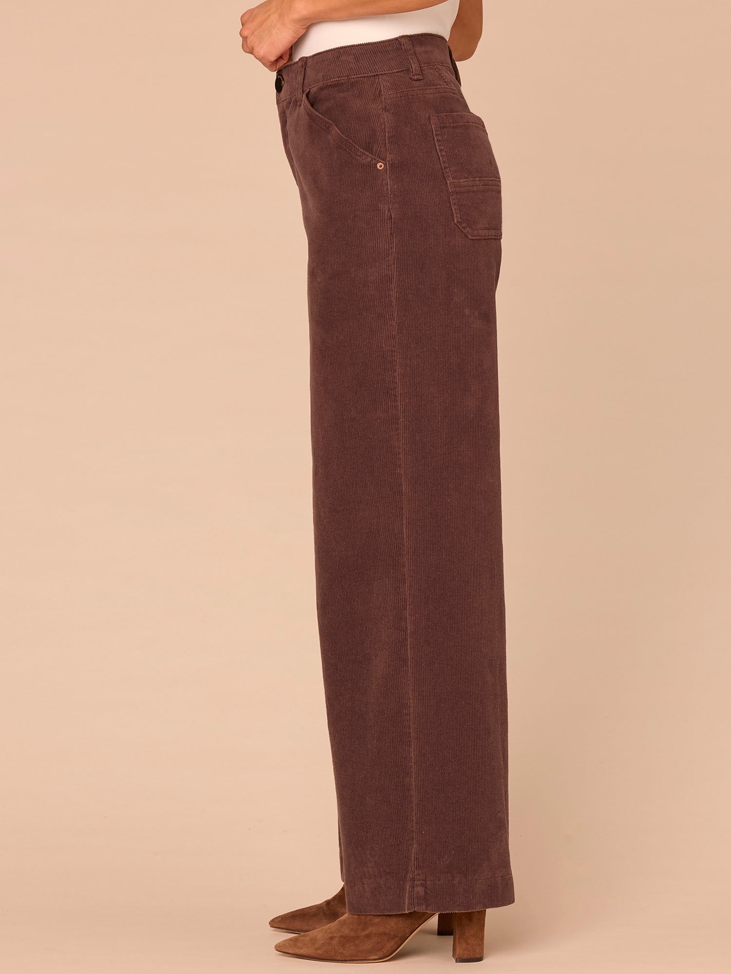 "Ab"solution® Skyrise Slash Pocket Wide Leg Corduroy Pants