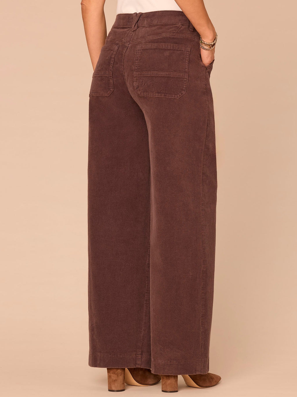 "Ab"solution® Skyrise Slash Pocket Wide Leg Corduroy Pants