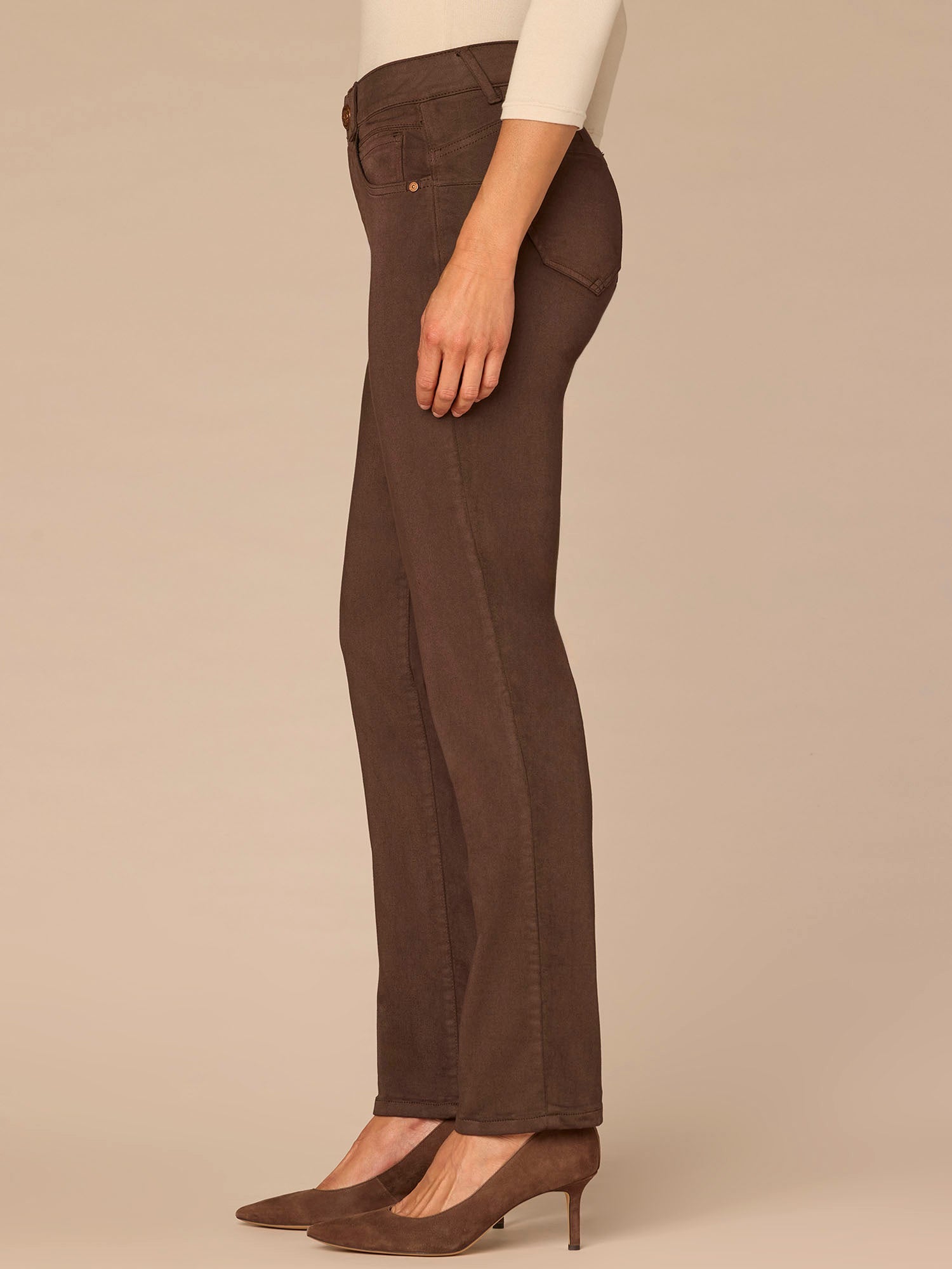 "Ab"solution® Straight Leg Colored Jeans