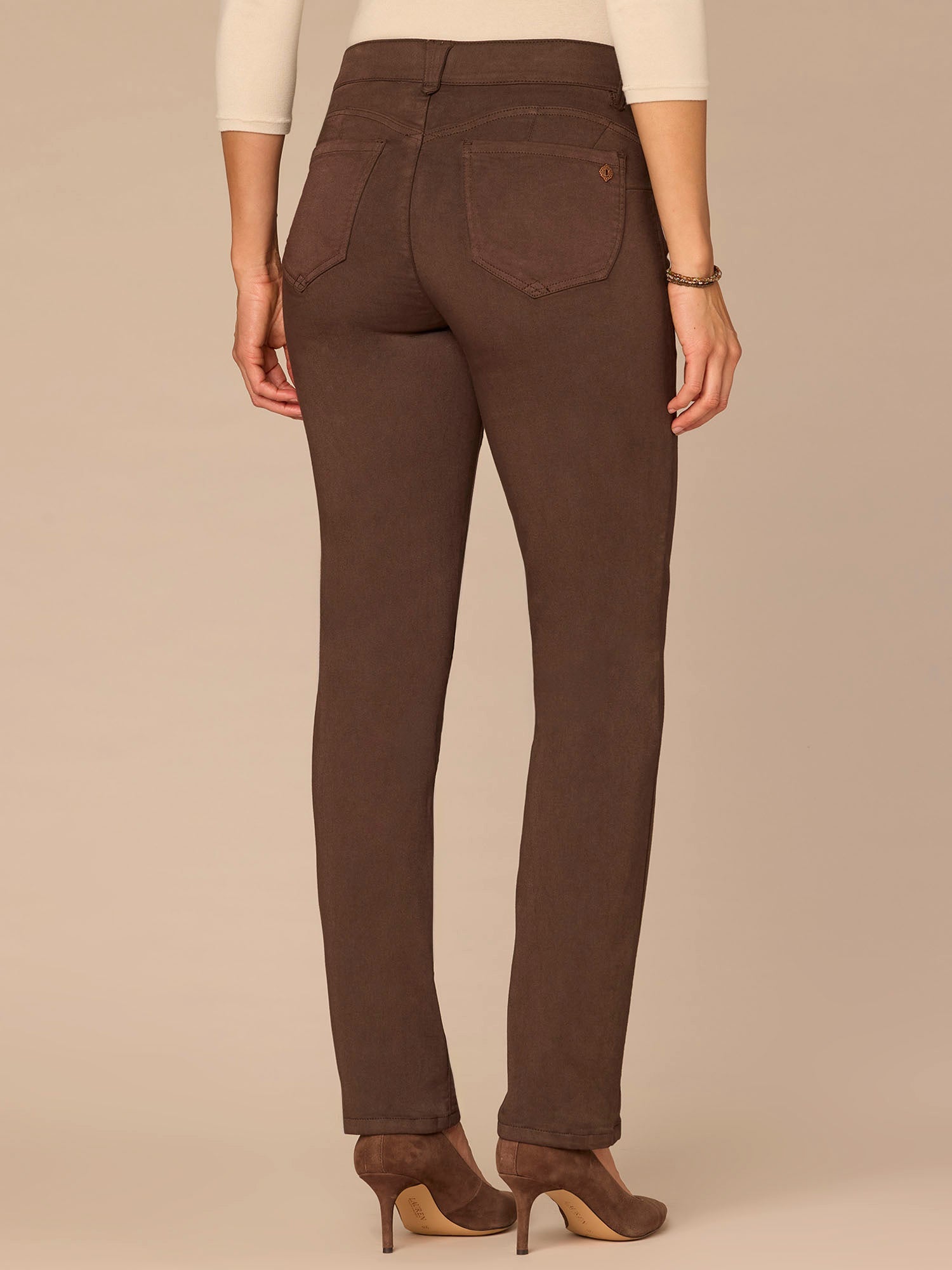 "Ab"solution® Straight Leg Colored Jeans