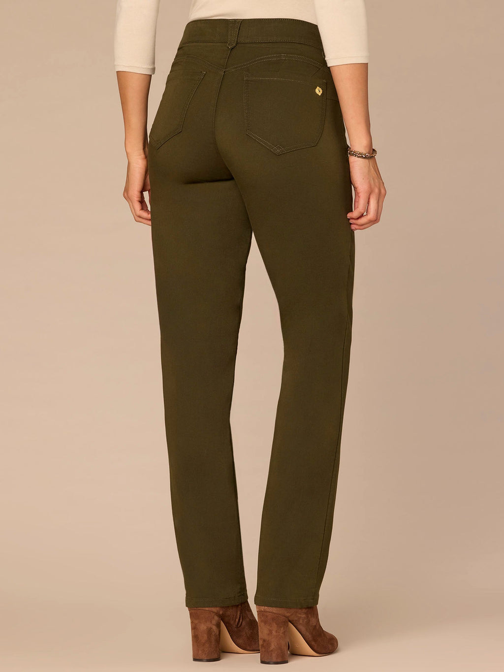 "Ab"solution® Straight Leg Colored Jeans