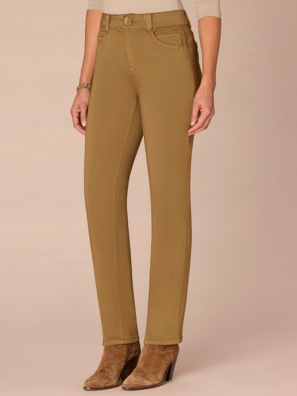 "Ab"solution® Straight Leg Petite Colored Jeans