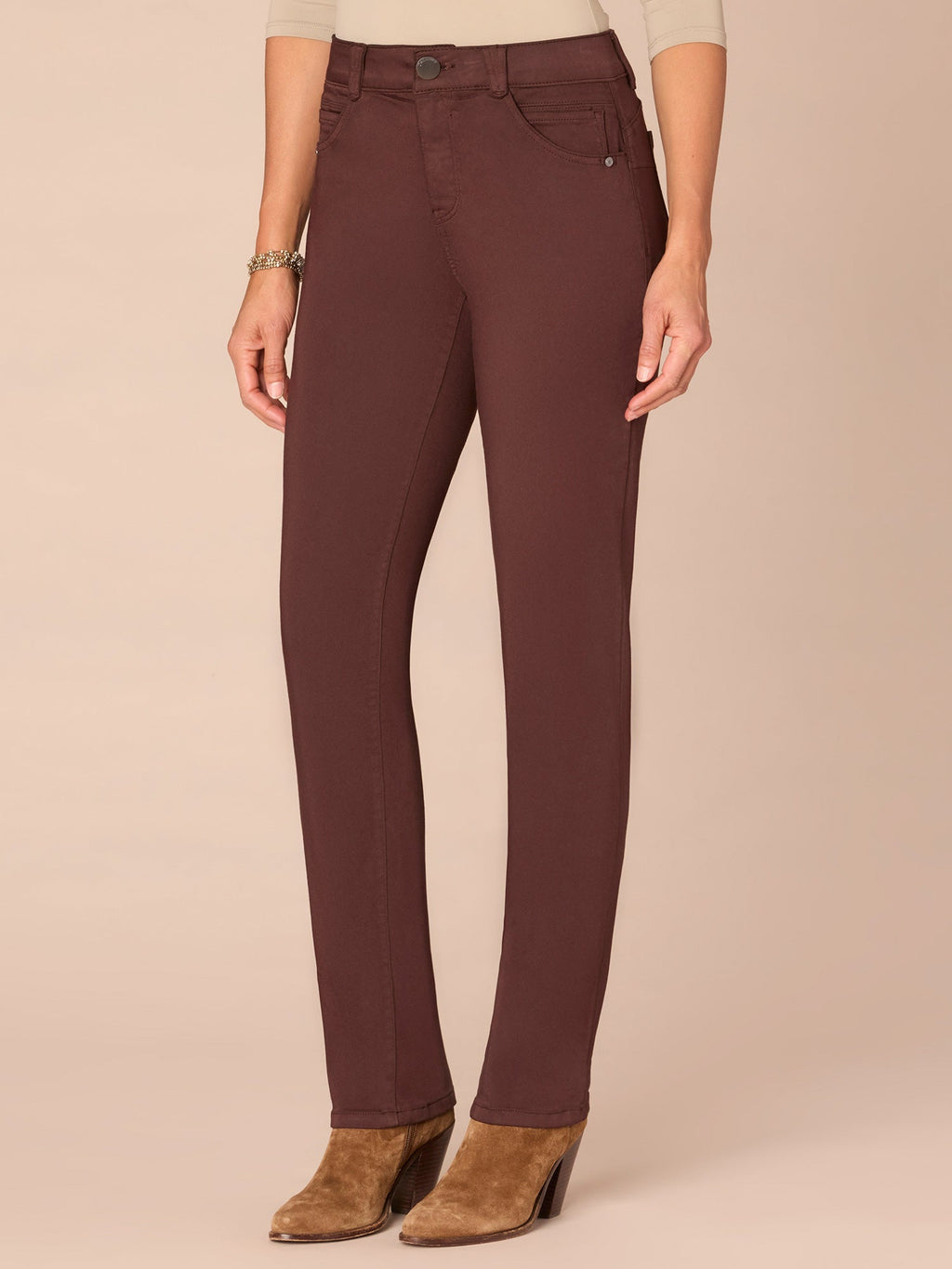 "Ab"solution® Straight Leg Colored Jeans