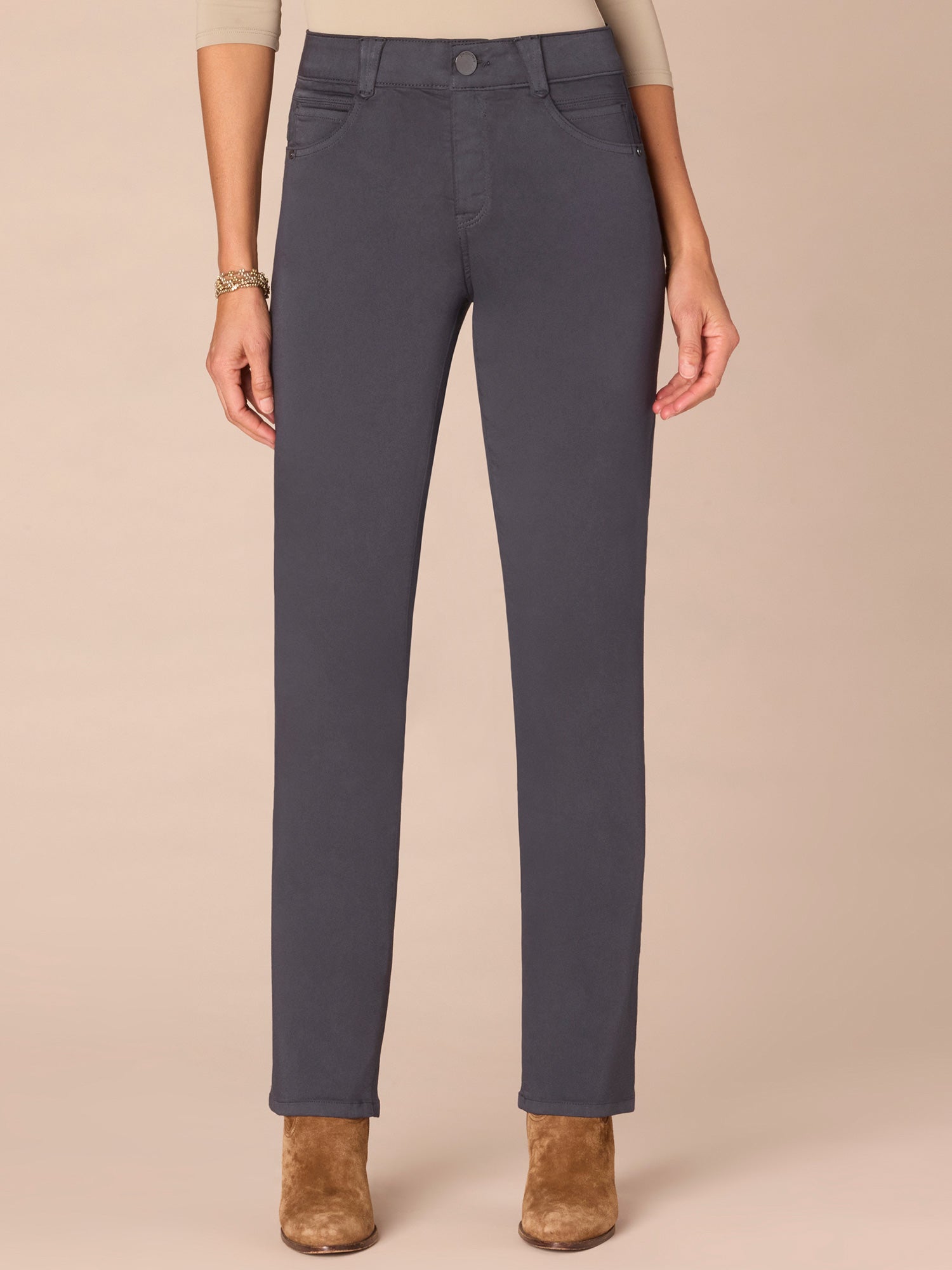 "Ab"solution® Straight Leg Colored Jeans