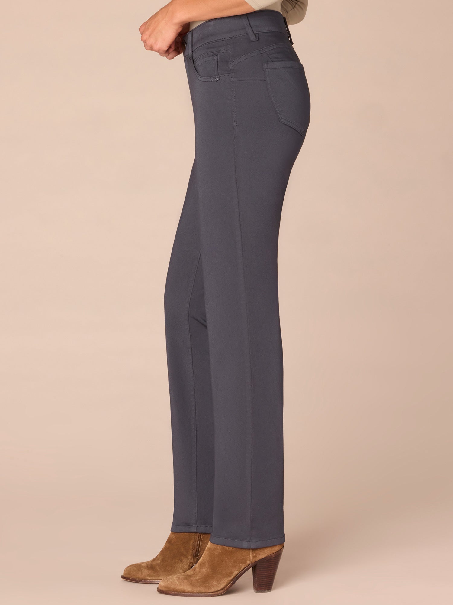 "Ab"solution® Straight Leg Colored Jeans