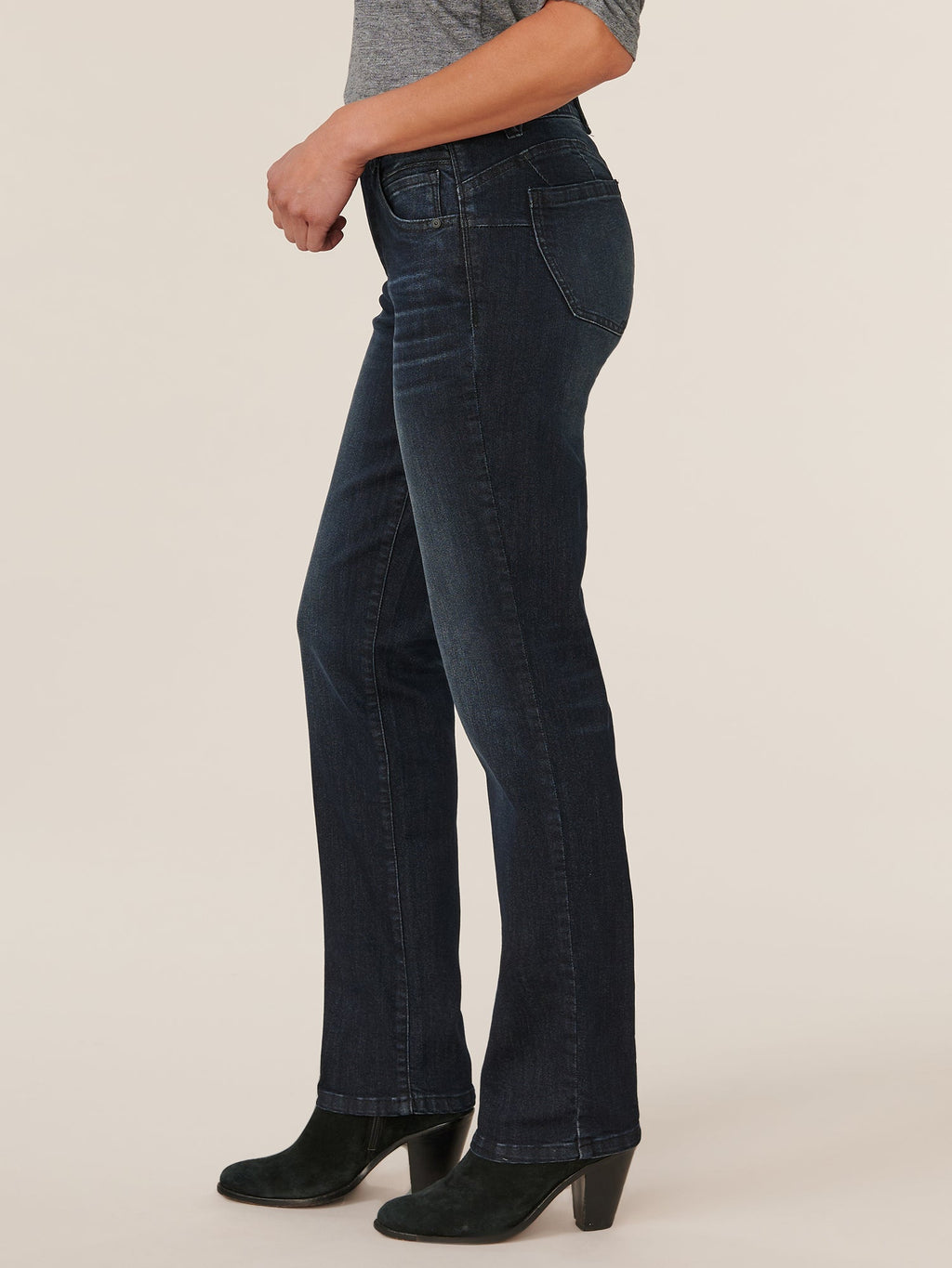 "Ab"solution® 33" Inseam Straight Leg Artisanal Denim Tall Jeans