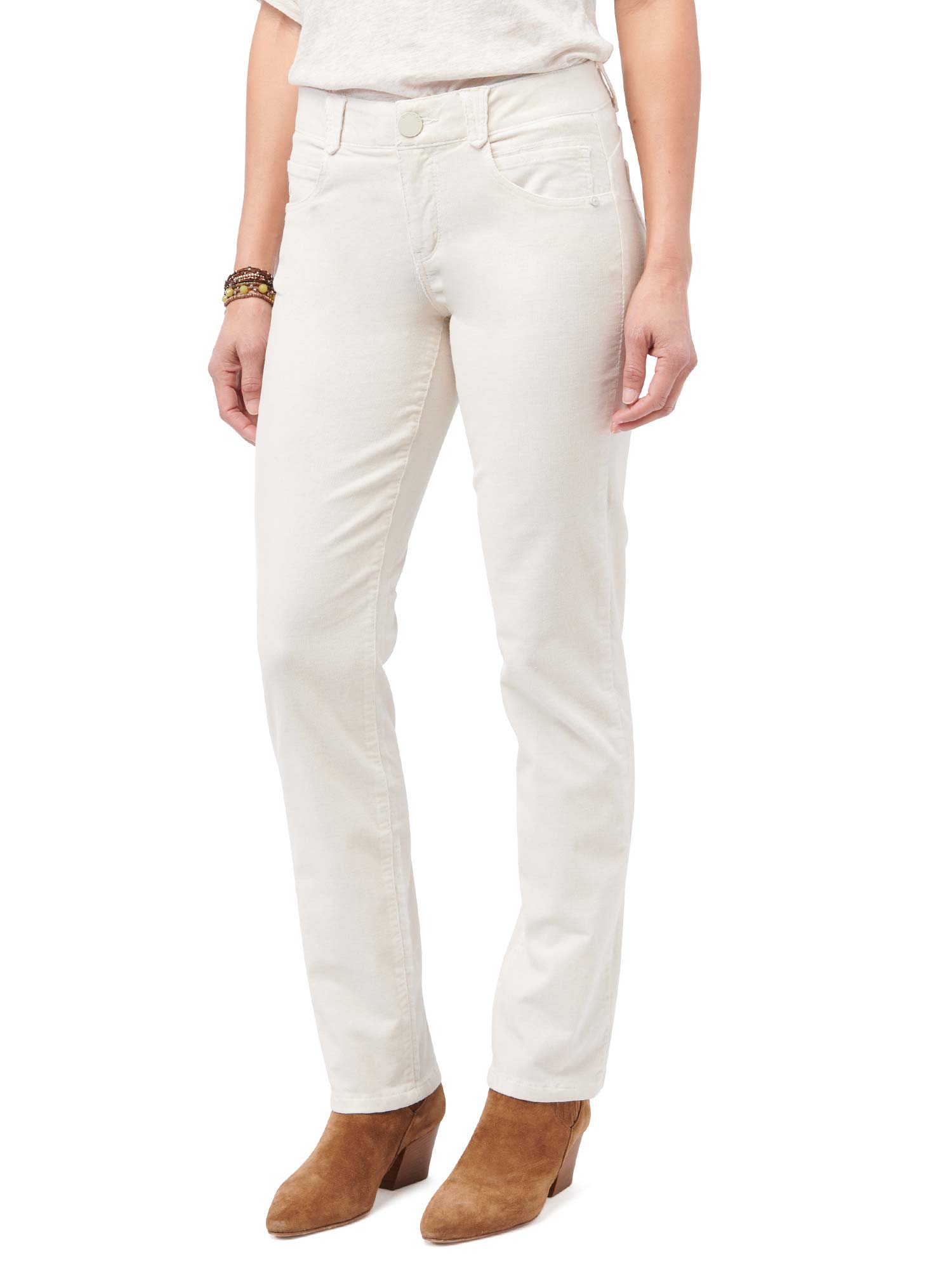 "Ab"solution® Mid-Rise Corduroy Straight Leg Pants