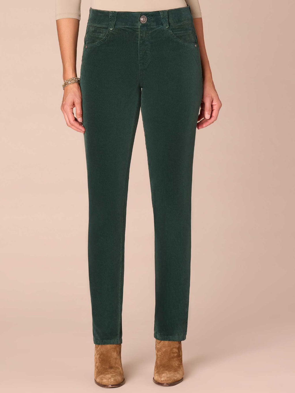 "Ab"solution® Mid-Rise Corduroy Straight Leg Tall Pants