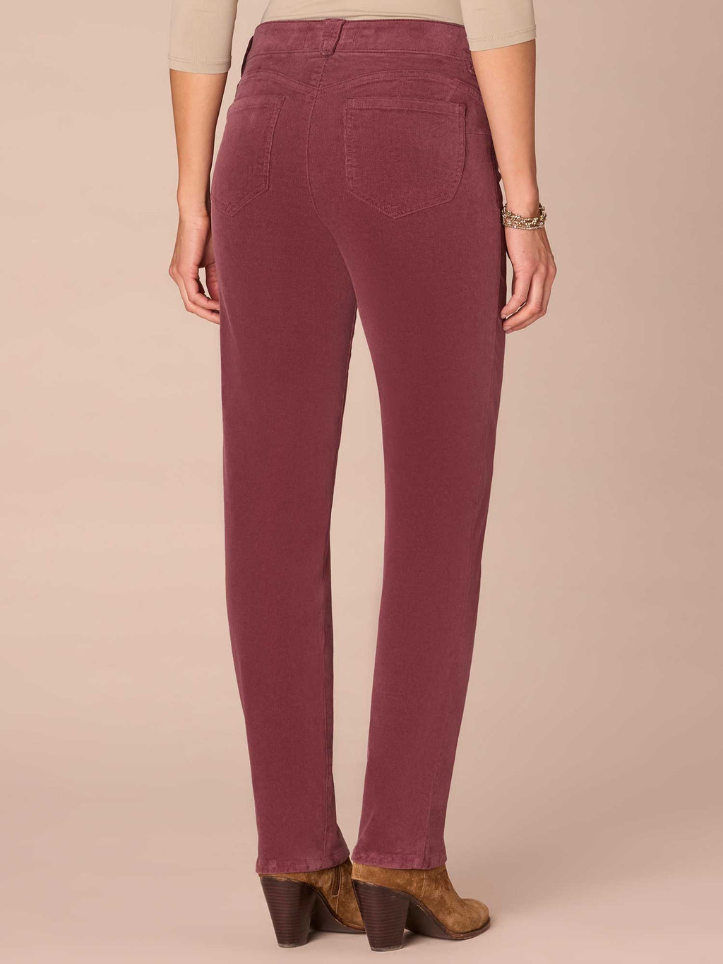 "Ab"solution® Mid-Rise Corduroy Straight Leg Pants
