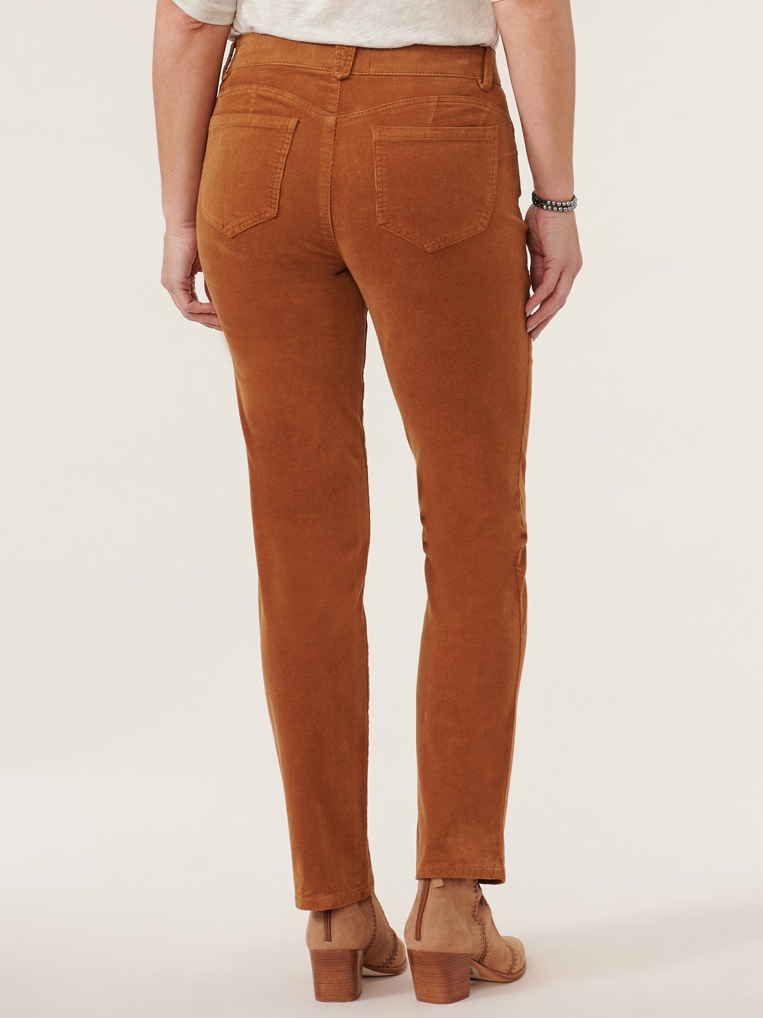 "Ab"solution® Mid-Rise Corduroy Straight Leg Pants