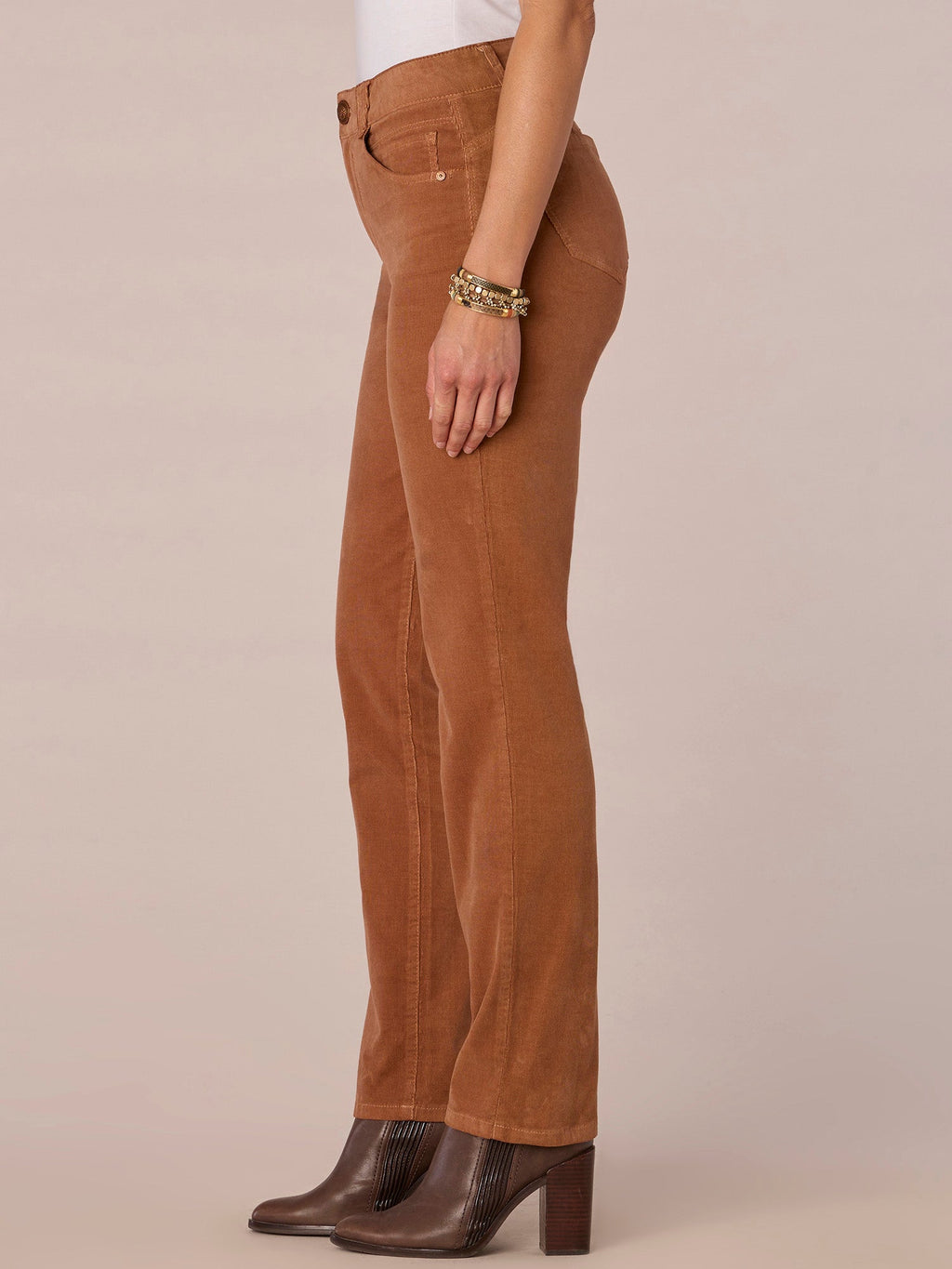 "Ab"solution® Mid-Rise Corduroy Straight Leg Pants