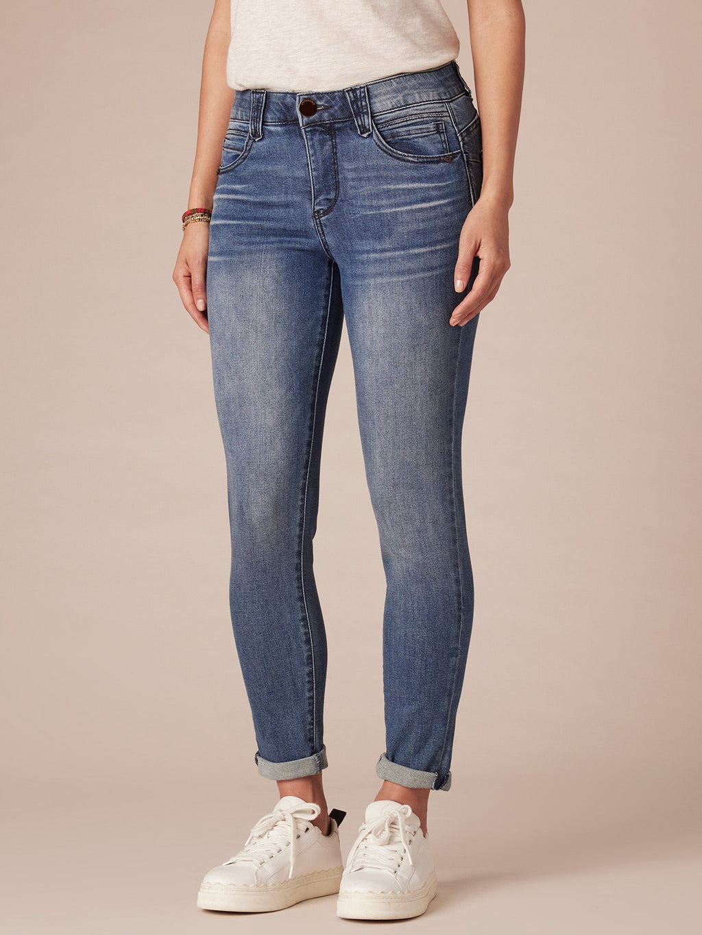 "Ab"solution® Blue Denim Petite Ankle Skimmer