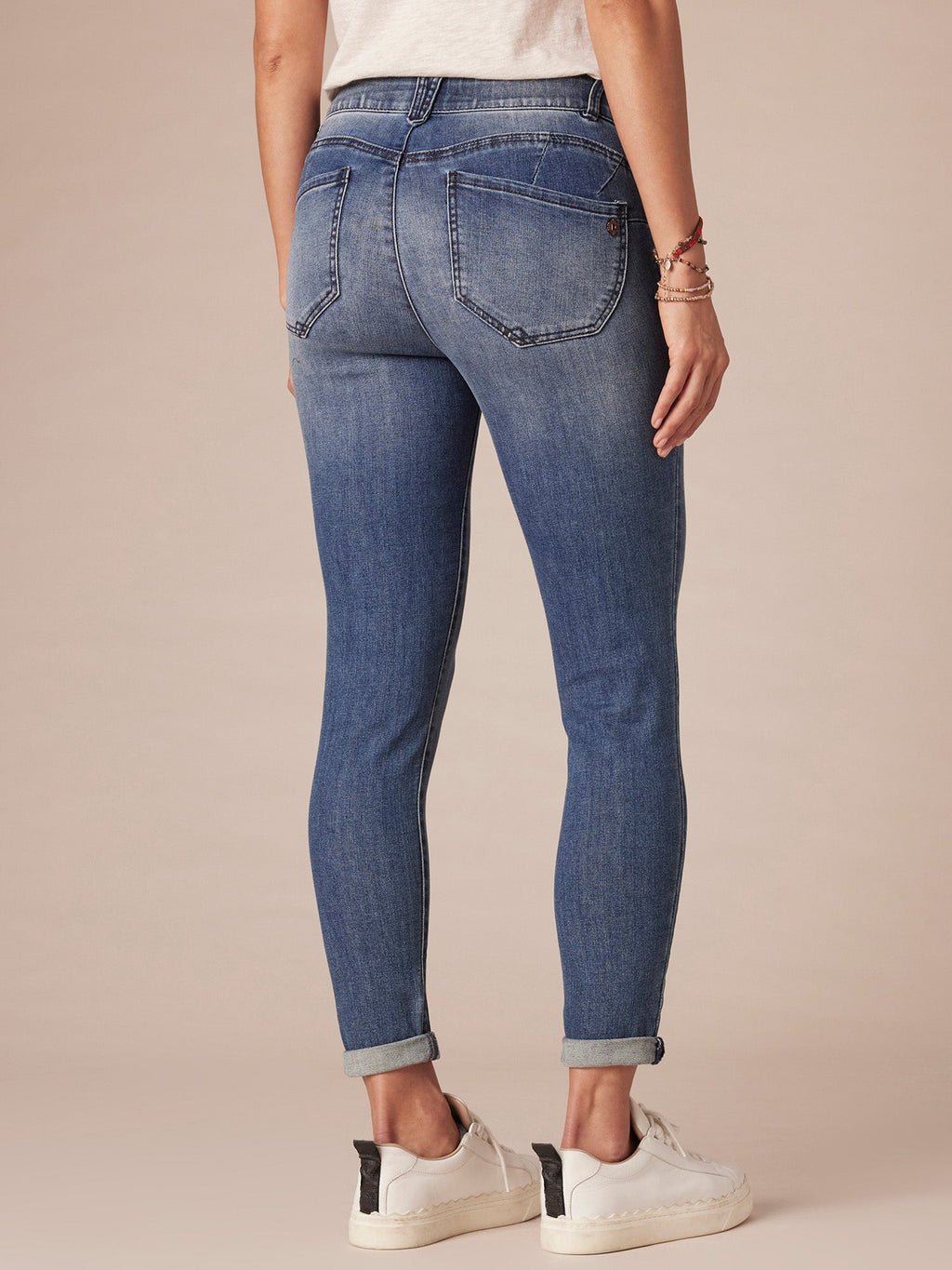 "Ab"solution® Blue Denim Petite Ankle Skimmer