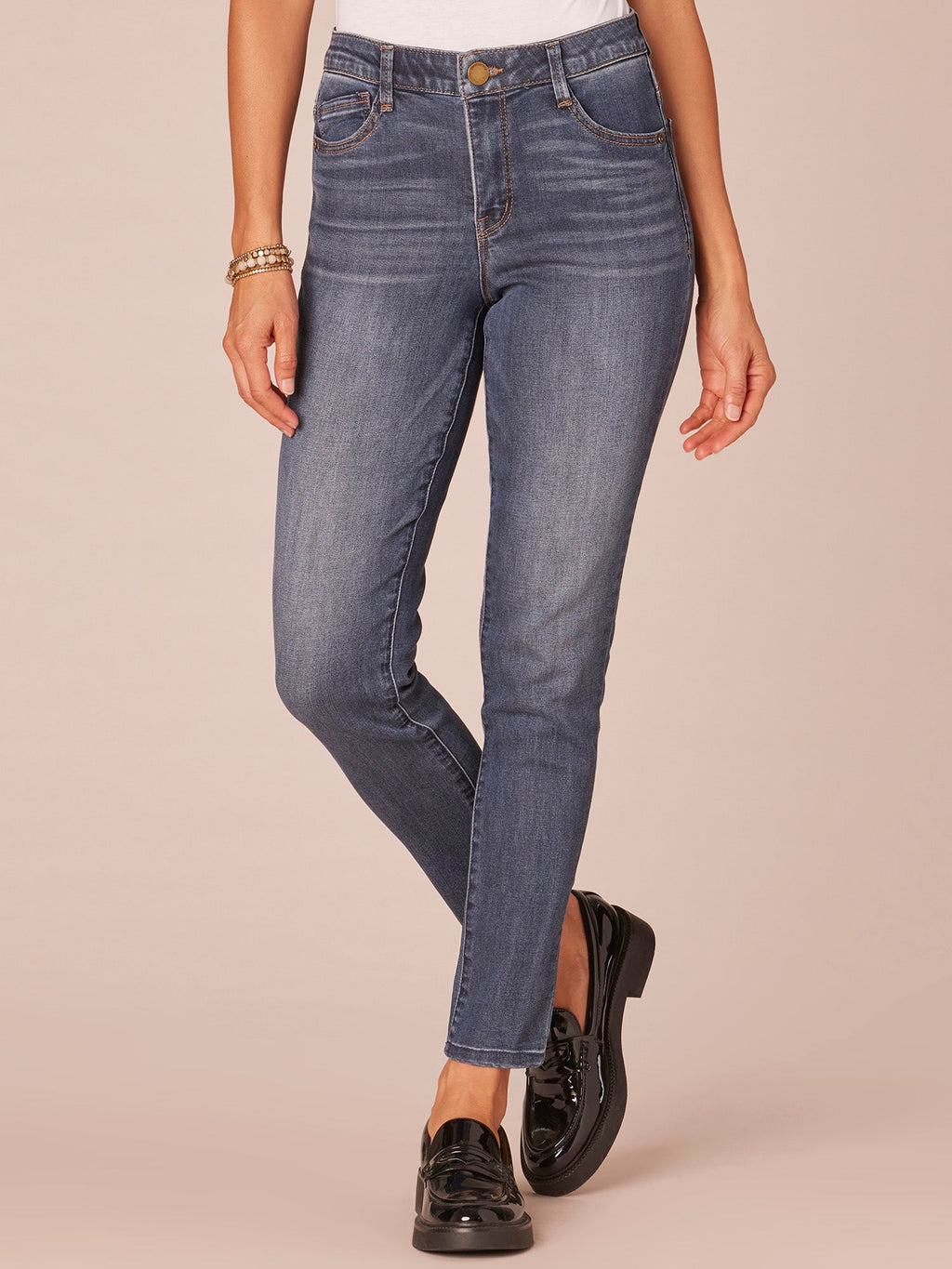 "Ab"solution High Rise Ankle Length Petite Jeans