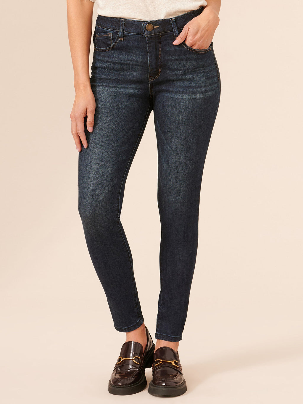 Ab"solution® Modern High Rise Ankle Length Skinny Jeans