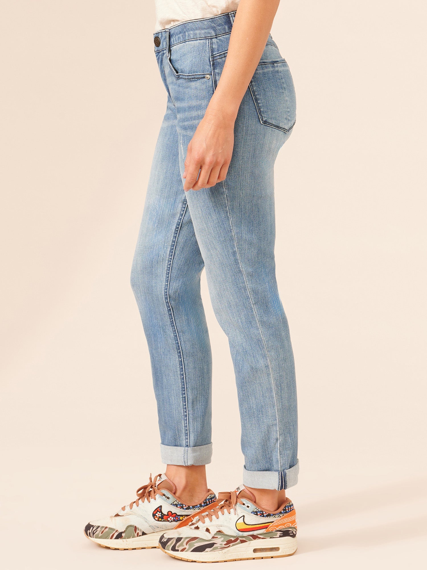 "Ab"solution® Blue Denim Girlfriend Jean