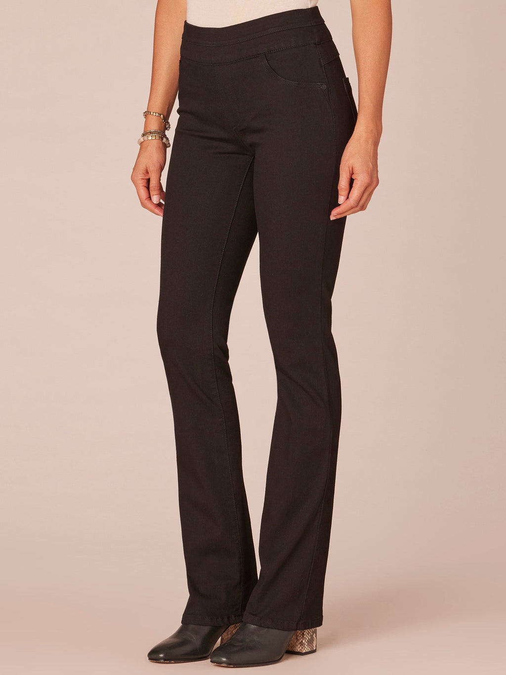 "Ab"solution High Rise Itty Bitty Boot Glider Jeans