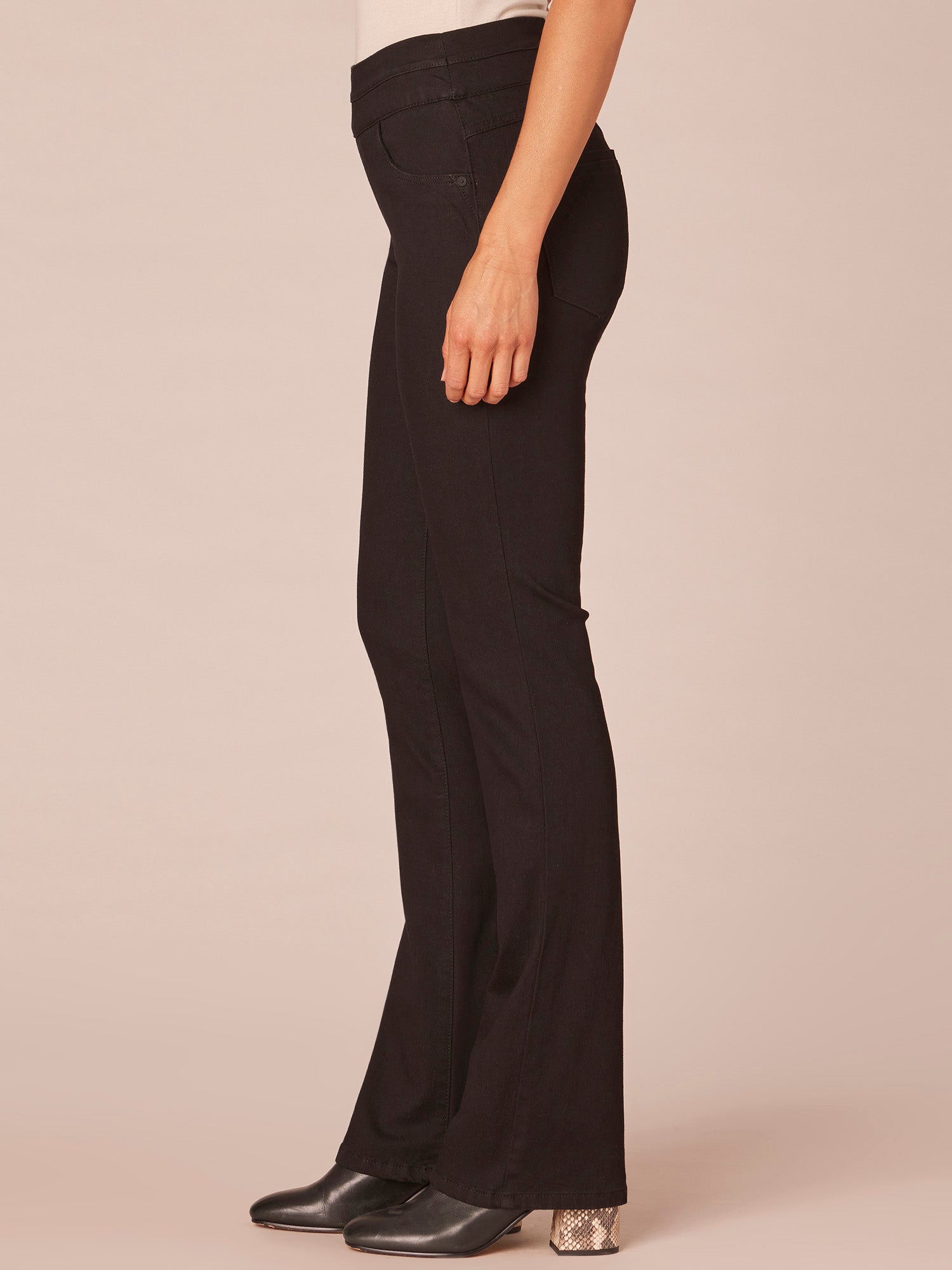 "Ab"solution High Rise Itty Bitty Boot Glider Jeans