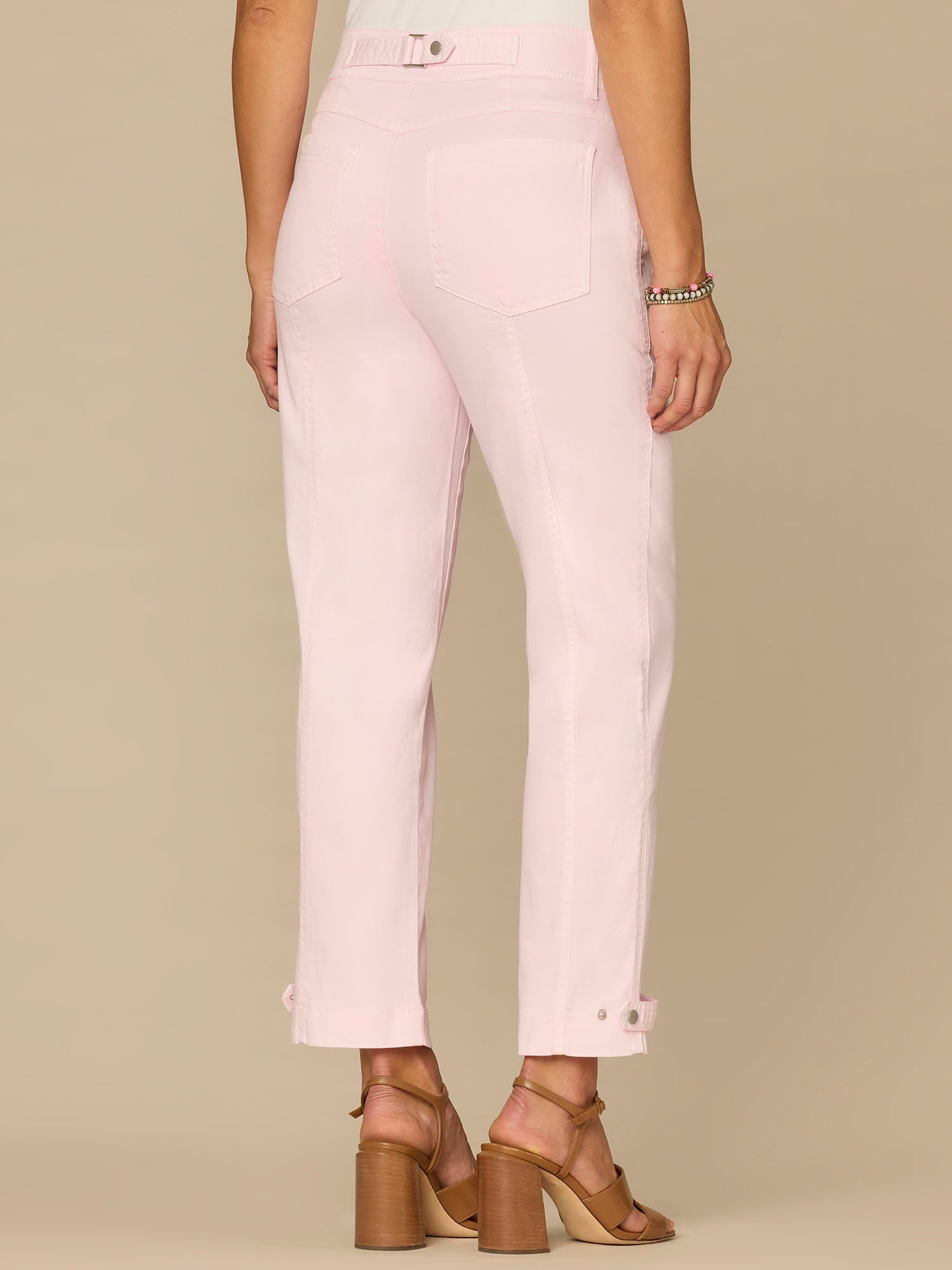 "Ab"solution® High Rise Tapered Utility Pant with Snap Hem