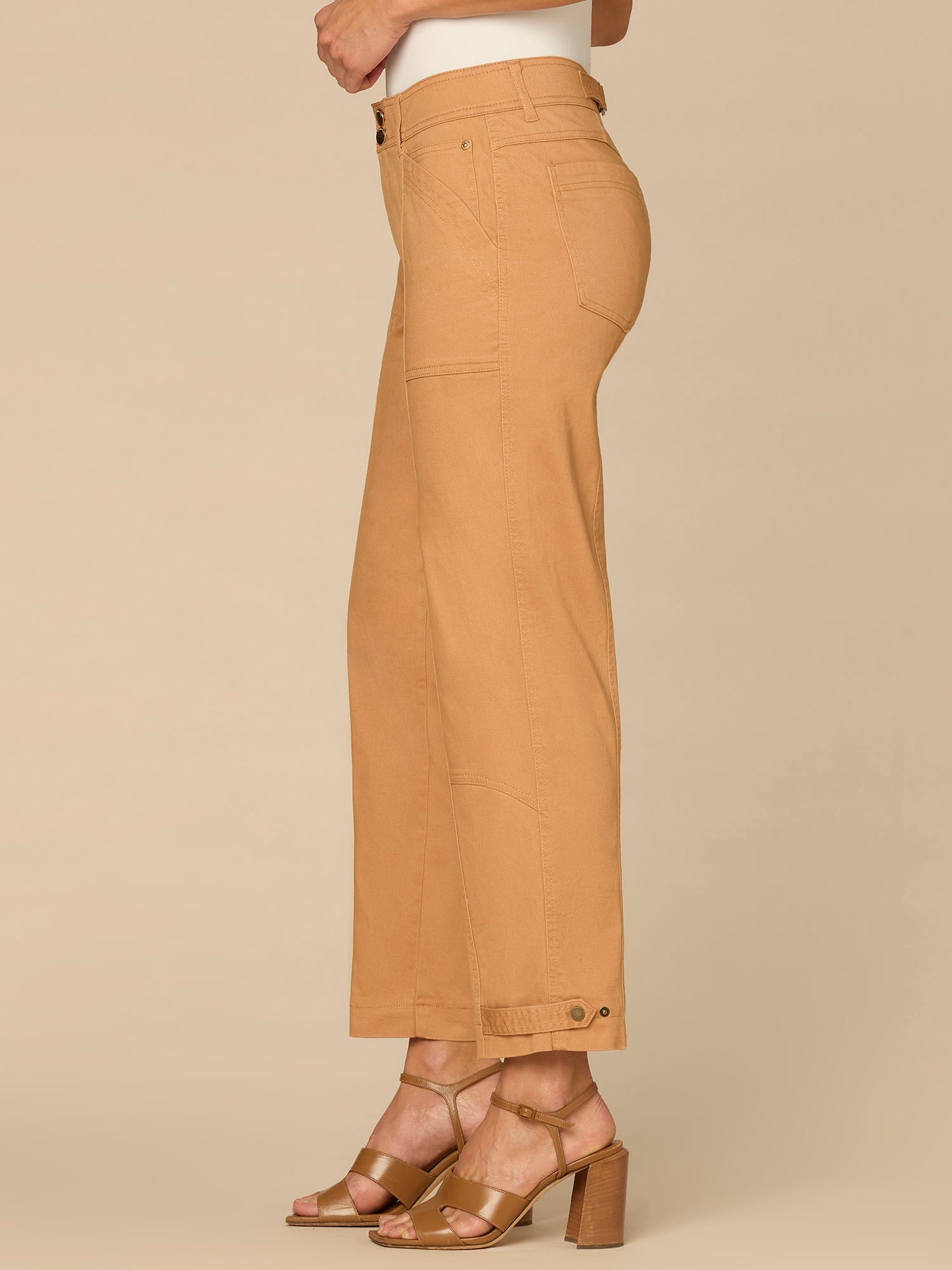 "Ab"solution® High Rise Tapered Utility Pant with Snap Hem